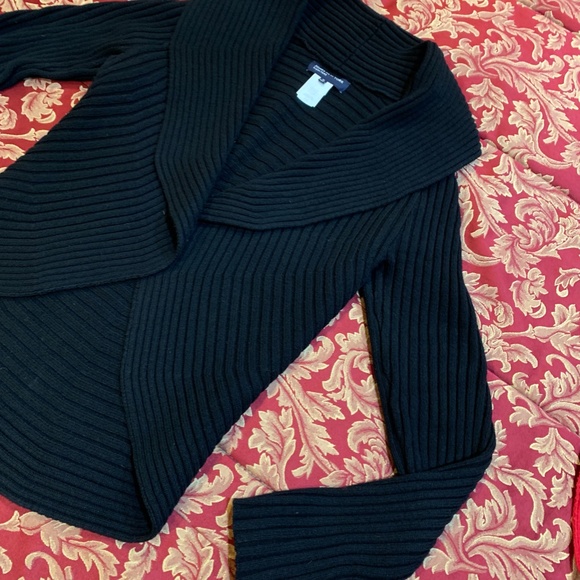 Jones New York Black Open Front Sweater Women's M - Picture 13 of 13
